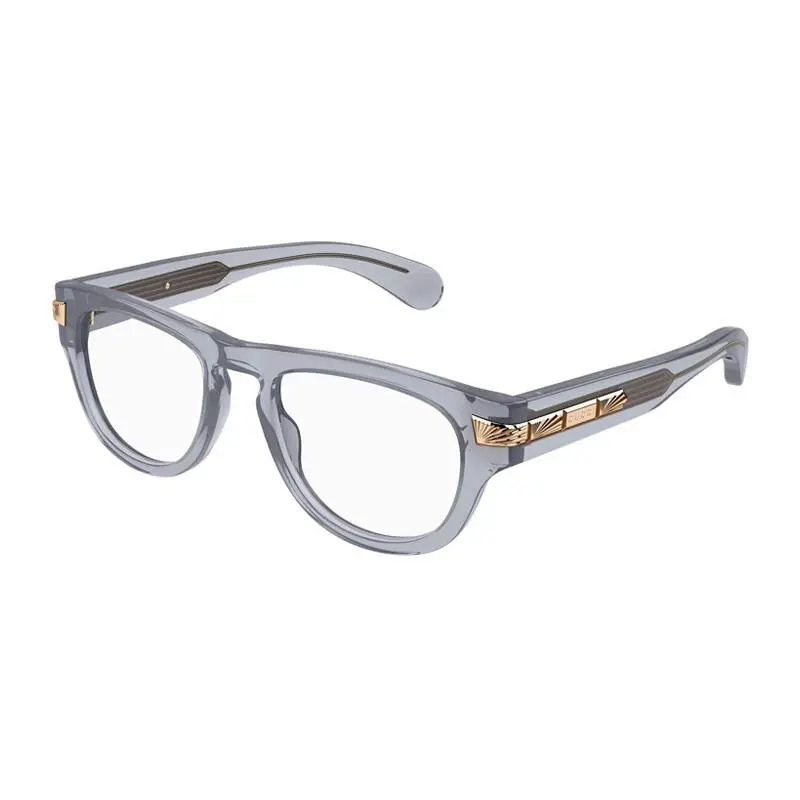 Gucci GG1519O 003 Shiny Transparent Grey 51mm Eyeglasses