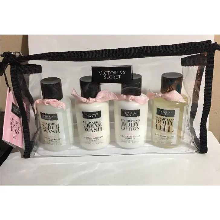 Victoria Secret`s Body Care Travel Set Acai Body Oil Lotion Wash Scrub