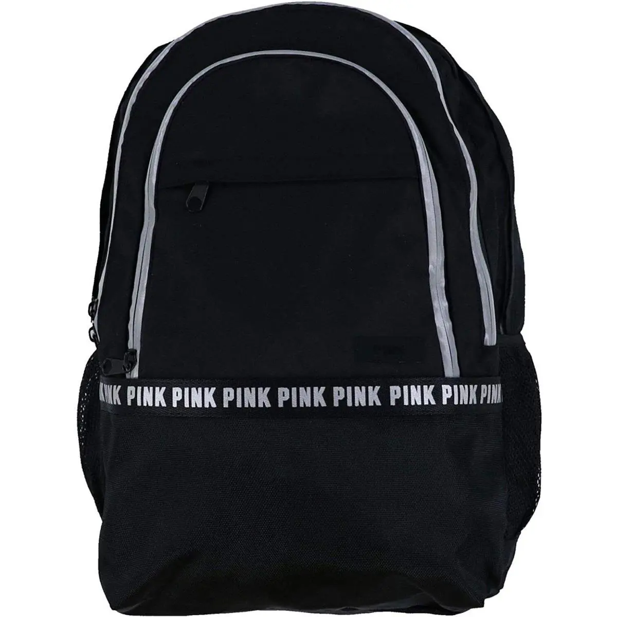 Victoria`s Secret Pink Collegiate Backpack School Book Bag Black