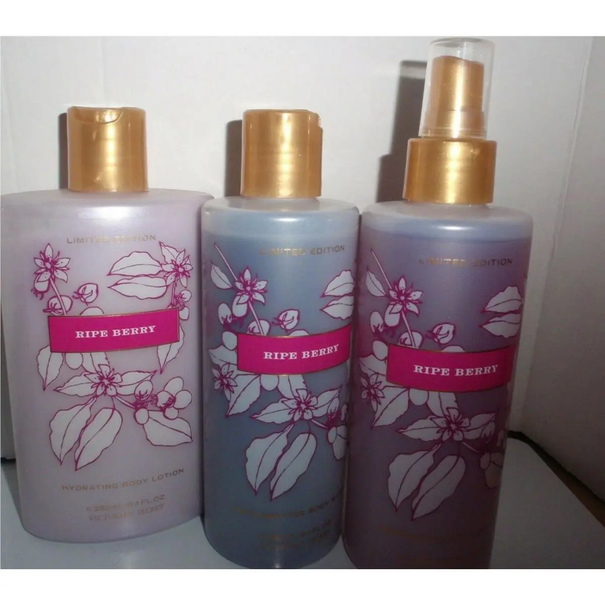 Victoria`s Secret Ripe Berry Body Mist Lotion Shower Gel All
