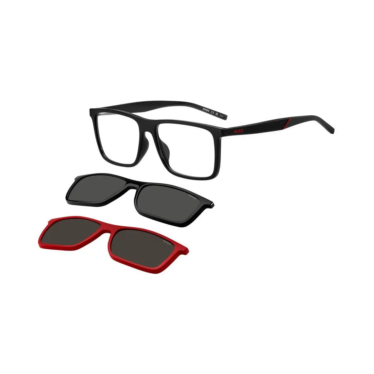 Hugo Boss HG 1331/G/CS2 Sunglasses Male Black Red 56mm