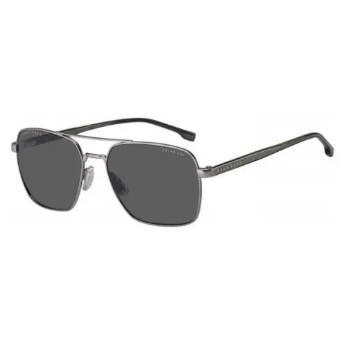 Boss 1045/S/it Sunglasses Men Matte Ruthenium Aviator 58mm - Frame: Matte Ruthenium, Lens: Gray Polarized