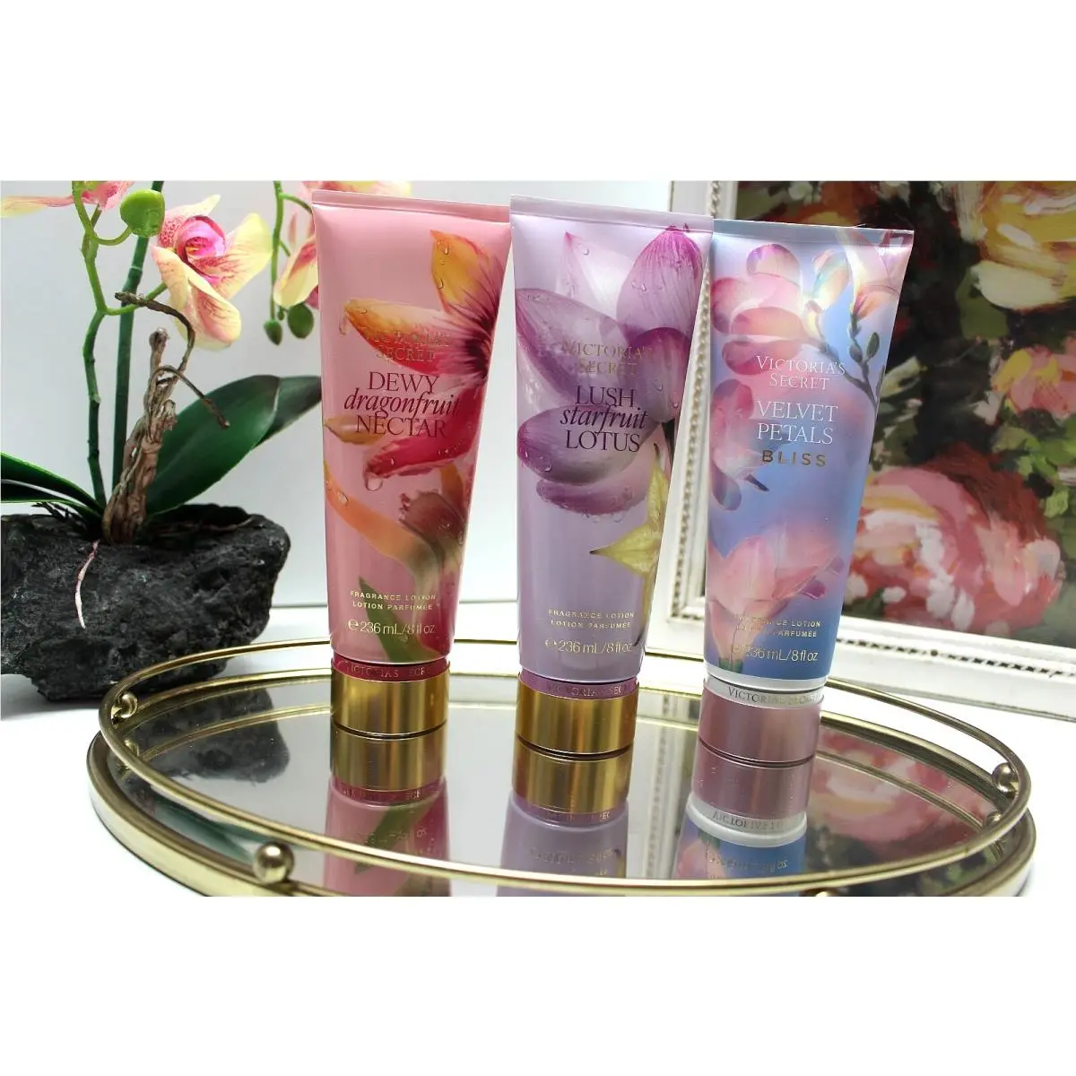 Victoria`s Secret Fragrance Body Lotion Set of Three Different Scents