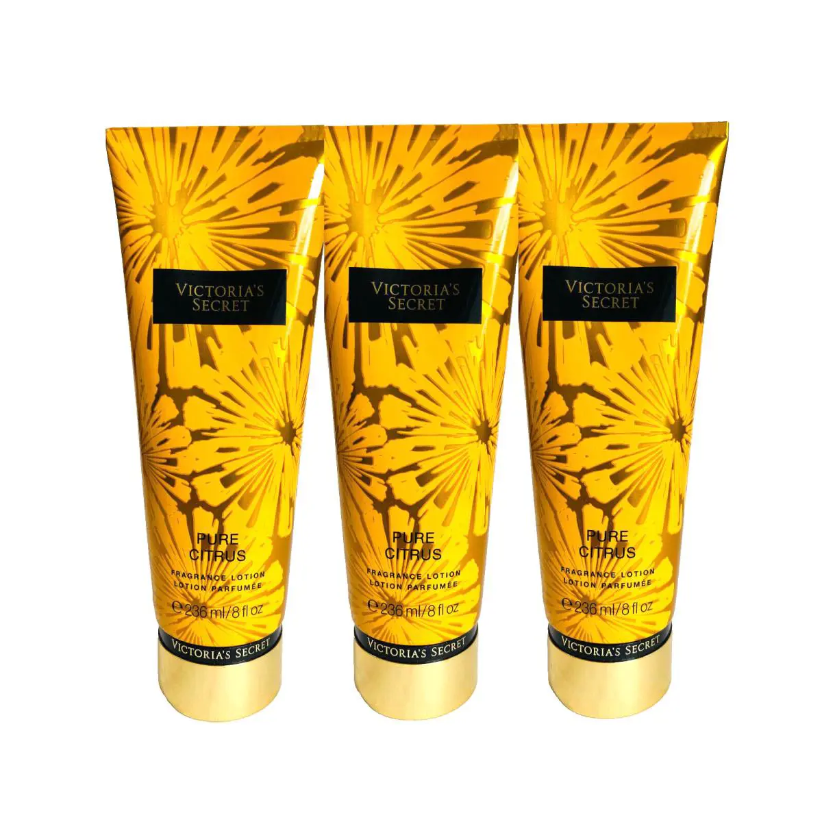 3 Victoria`s Secret Fragrance Lotion Pure Citrus 8 FL OZ / 236 ml