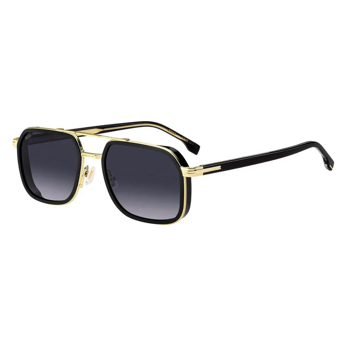 Hugo Boss 1724/S Sunglasses Male Black Gold 55mm