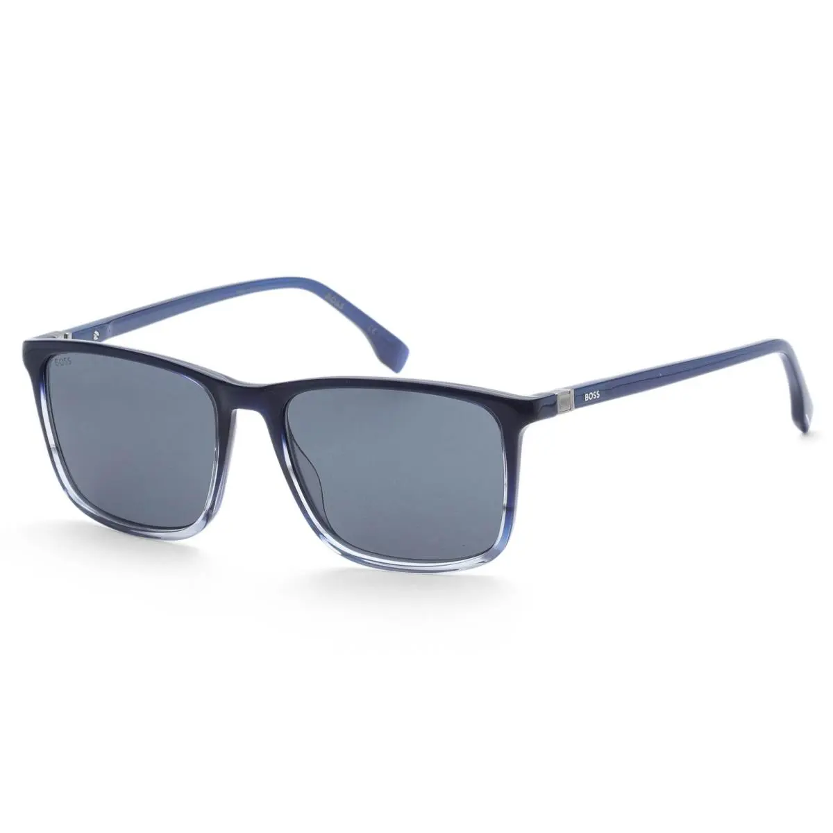Men`s 56 mm Blue Grey Sunglasses BOSS1434S-0HVE-IR by Hugo Boss