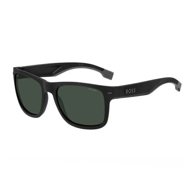 Hugo Boss Boss 1496/S 0O6W 55 Matte Black/green Polarized 55-19-140