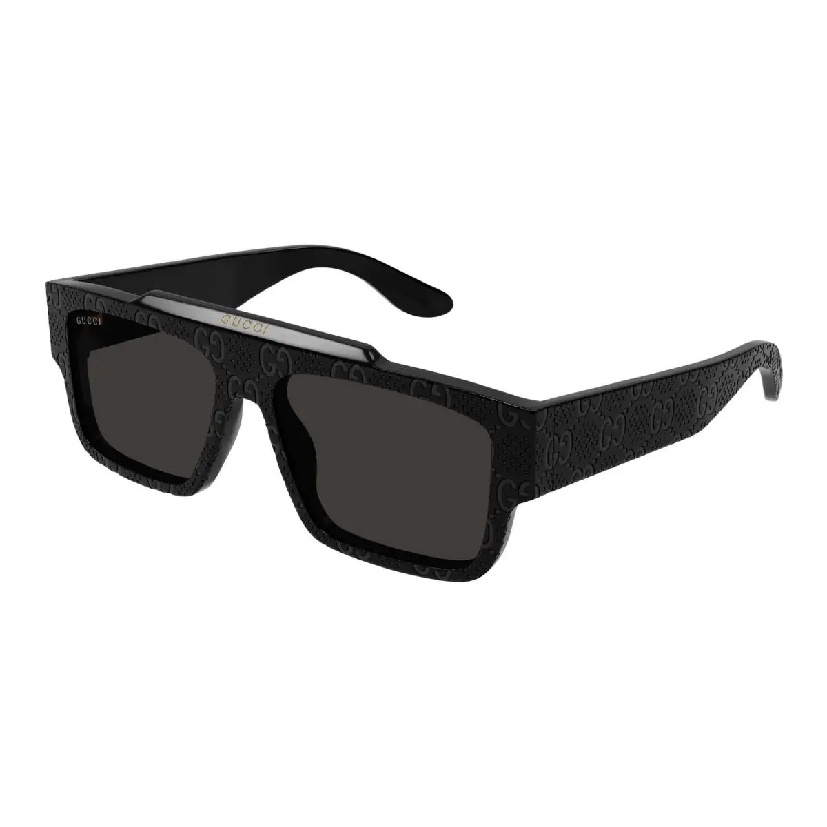 Gucci Sunglasses GG1460S 006 56mm Black Logo / Grey Lens - Frame: Black Logo, Lens: Grey