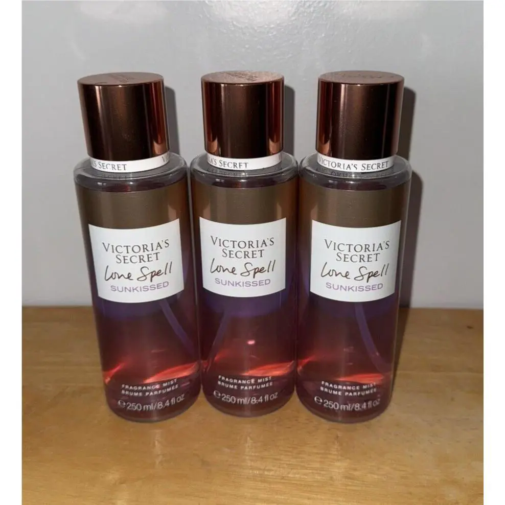 X3 Victoria`s Secret Love Spell Sunkissed Body Mist 8.4 FL OZ