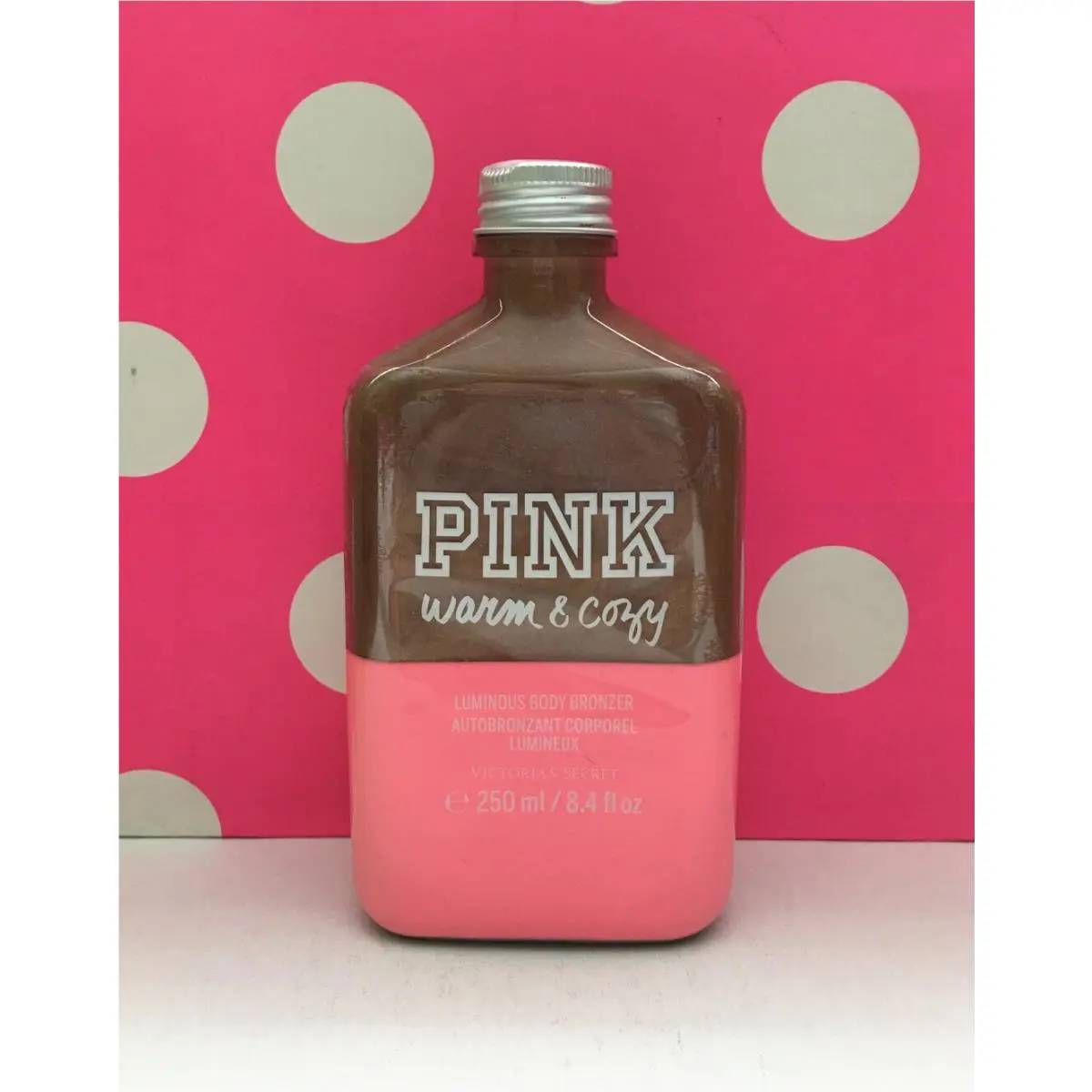 1 Victoria`s Secret Pink Warm Cozy Luminous Body Bronzer 8.4 oz/250ml