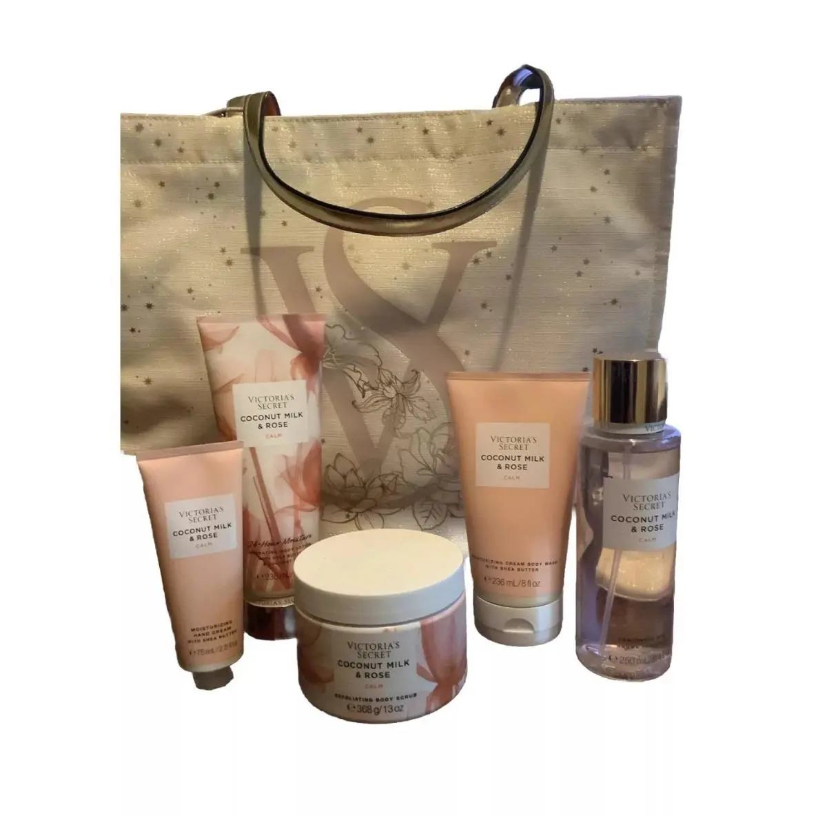 Victoria Secret - Coconut Milk Rose - 6 Piece Set - The Ultimate Calm Ritual - Pink