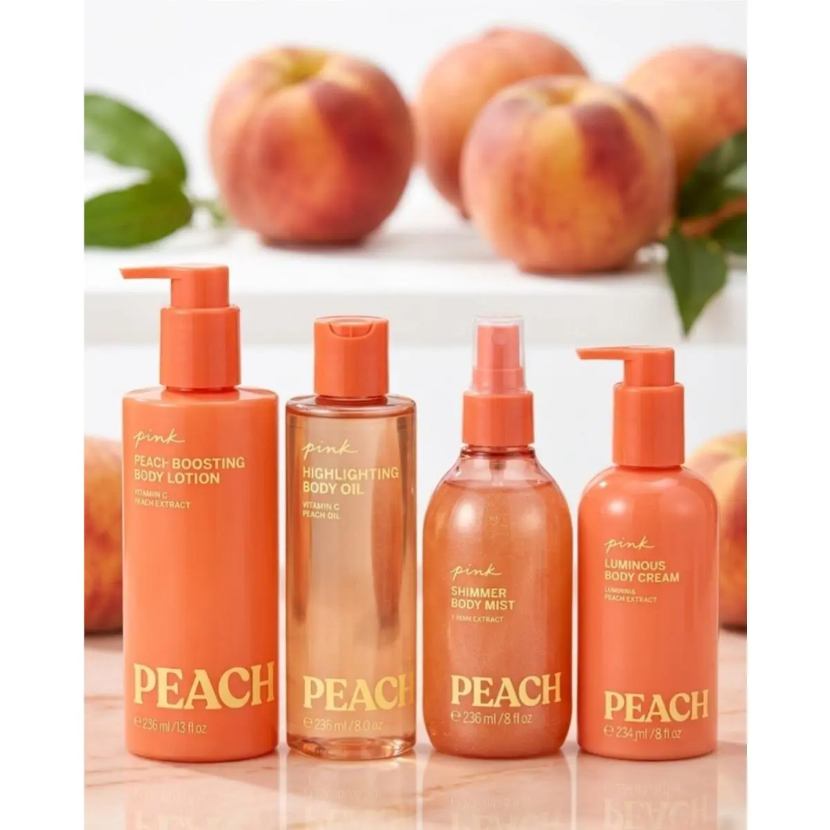Victoria`s Secret Pink Peach Body Lotion Body Oil Body Mist Body Cream