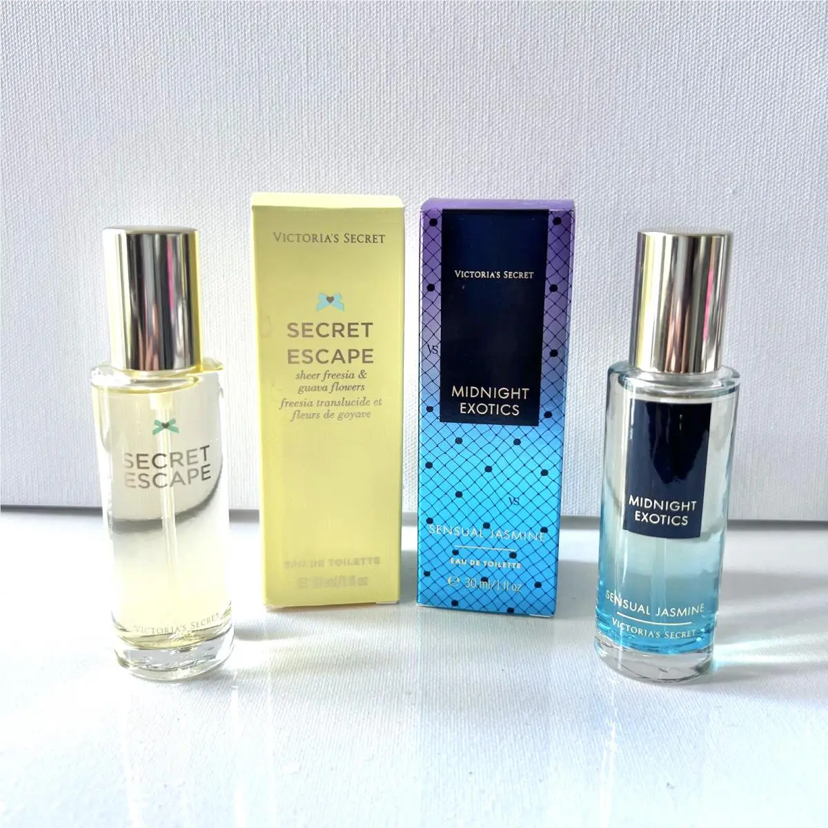 2 Victoria`s Secret Secret Escape Midnight Exotics Edt Spray 1 oz