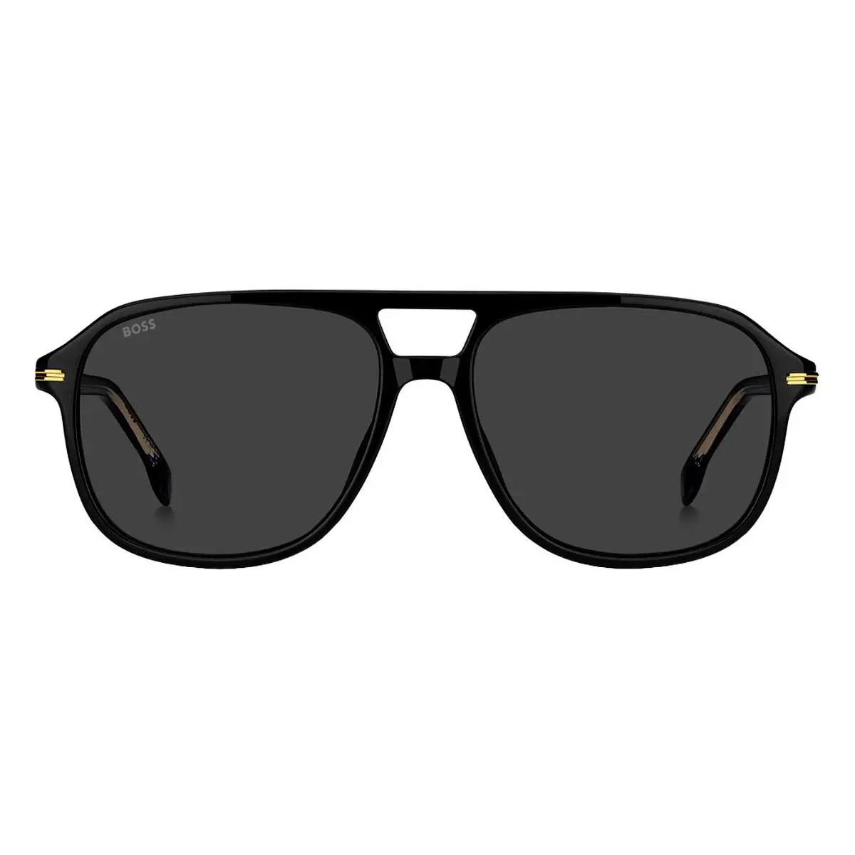 Hugo Boss 1751/S Sunglasses Male Black 57mm - Frame: Black, Lens: Gray