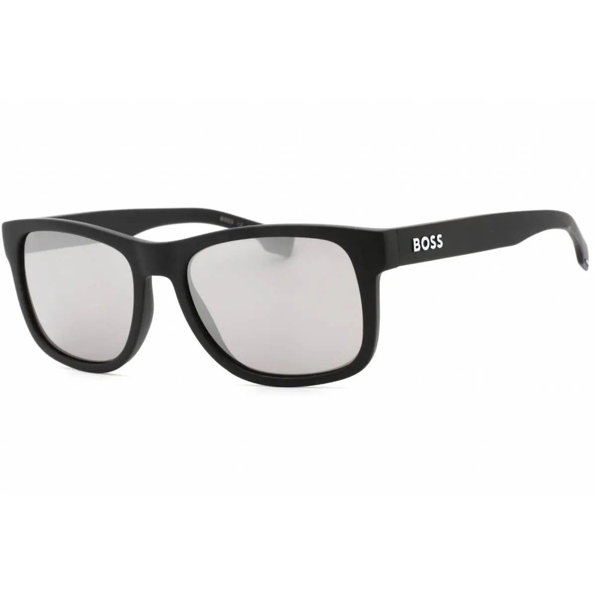 Hugo Boss Men`s Sunglasses Matte Black Rectangular Frame Boss 1568/S 0003 T4