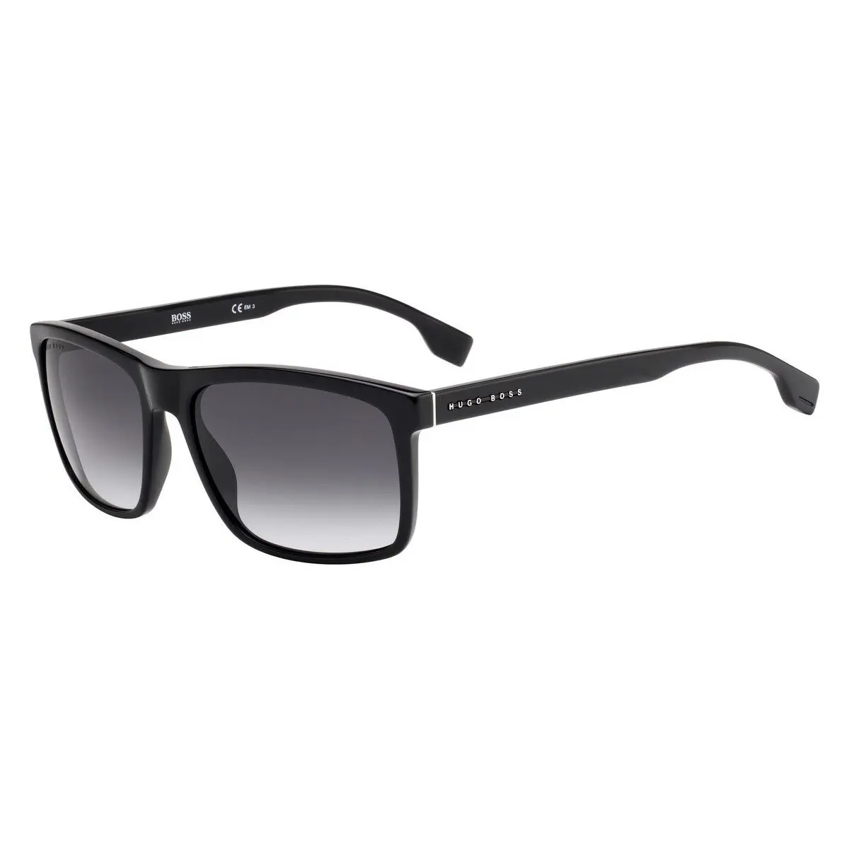 Hugo Boss Men`s Rectangular Sunglasses BS 1036/S 0807/9O Black/gray 58mm