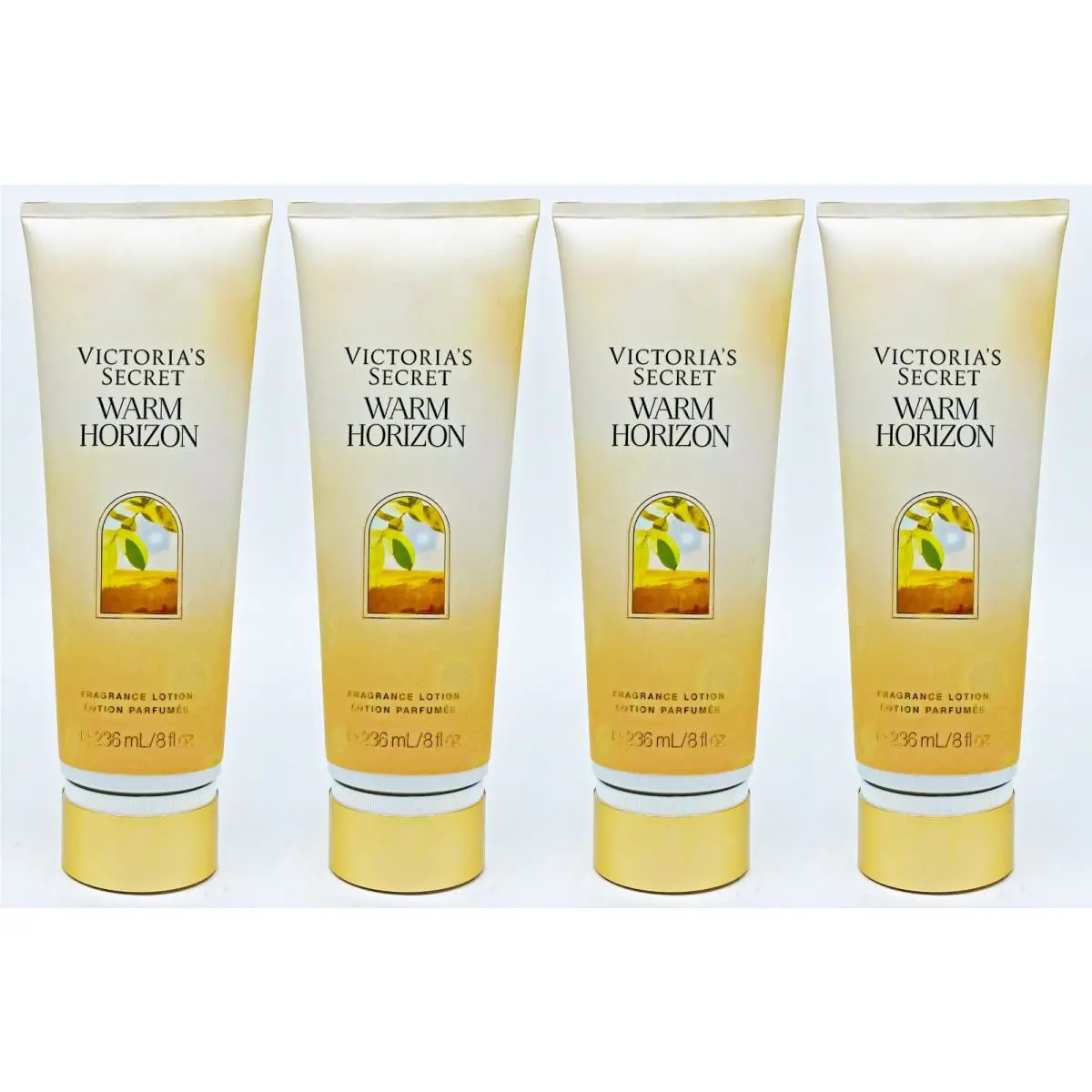 4 Victoria`s Secret Warm Horizon Fragrance Lotion 8 oz