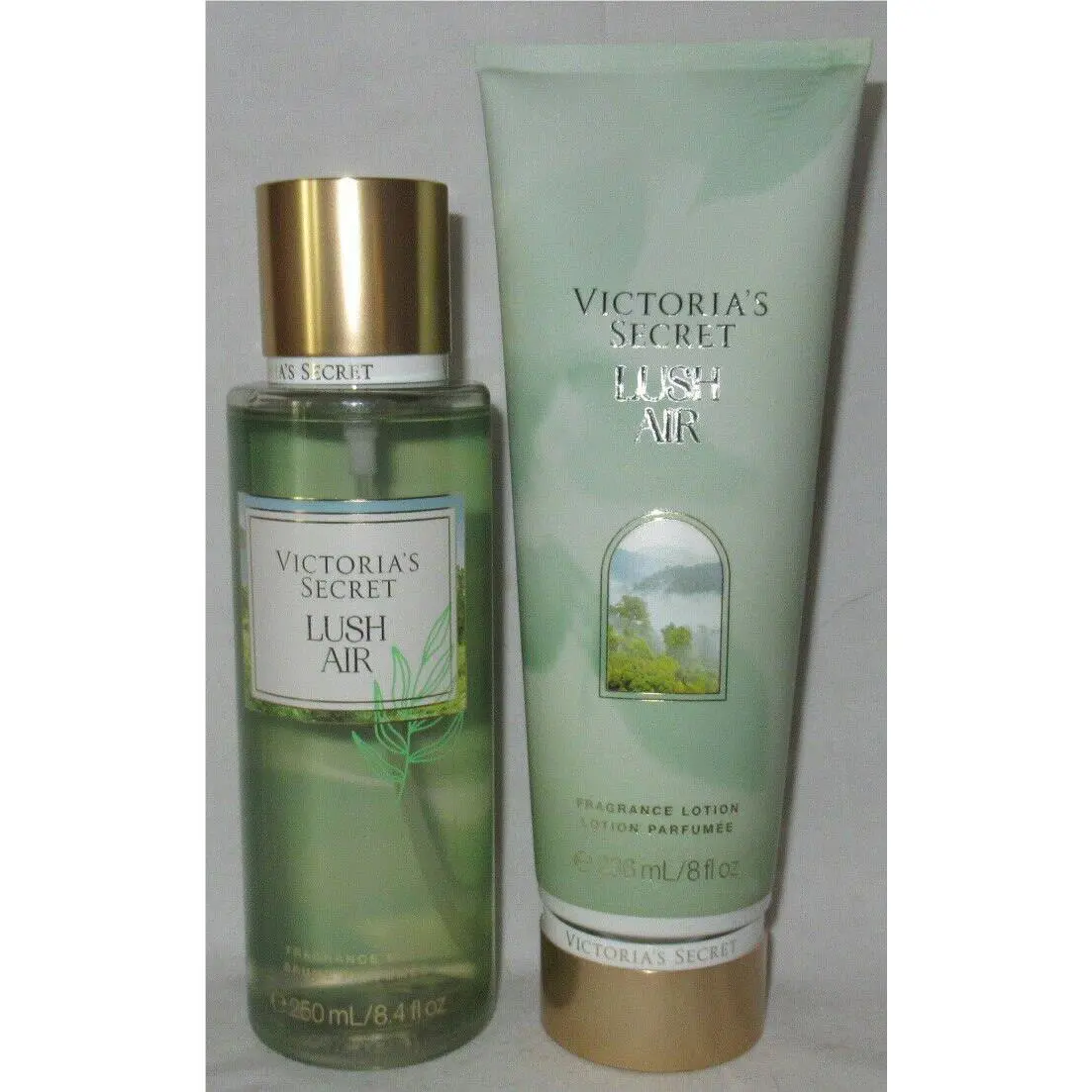 Victoria`s Secret Fragrance Mist Lotion Set Lot of 2 Lush Air