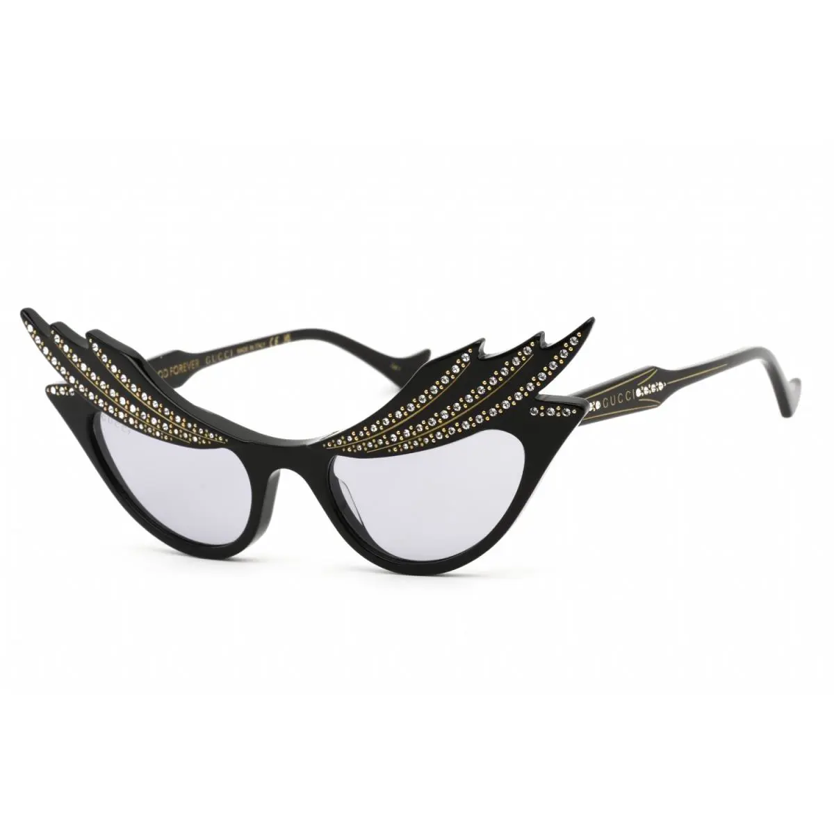 Gucci Hollywood Forever Love Parade Aria 1094 Black Cat Sunglasses GG1094S 001
