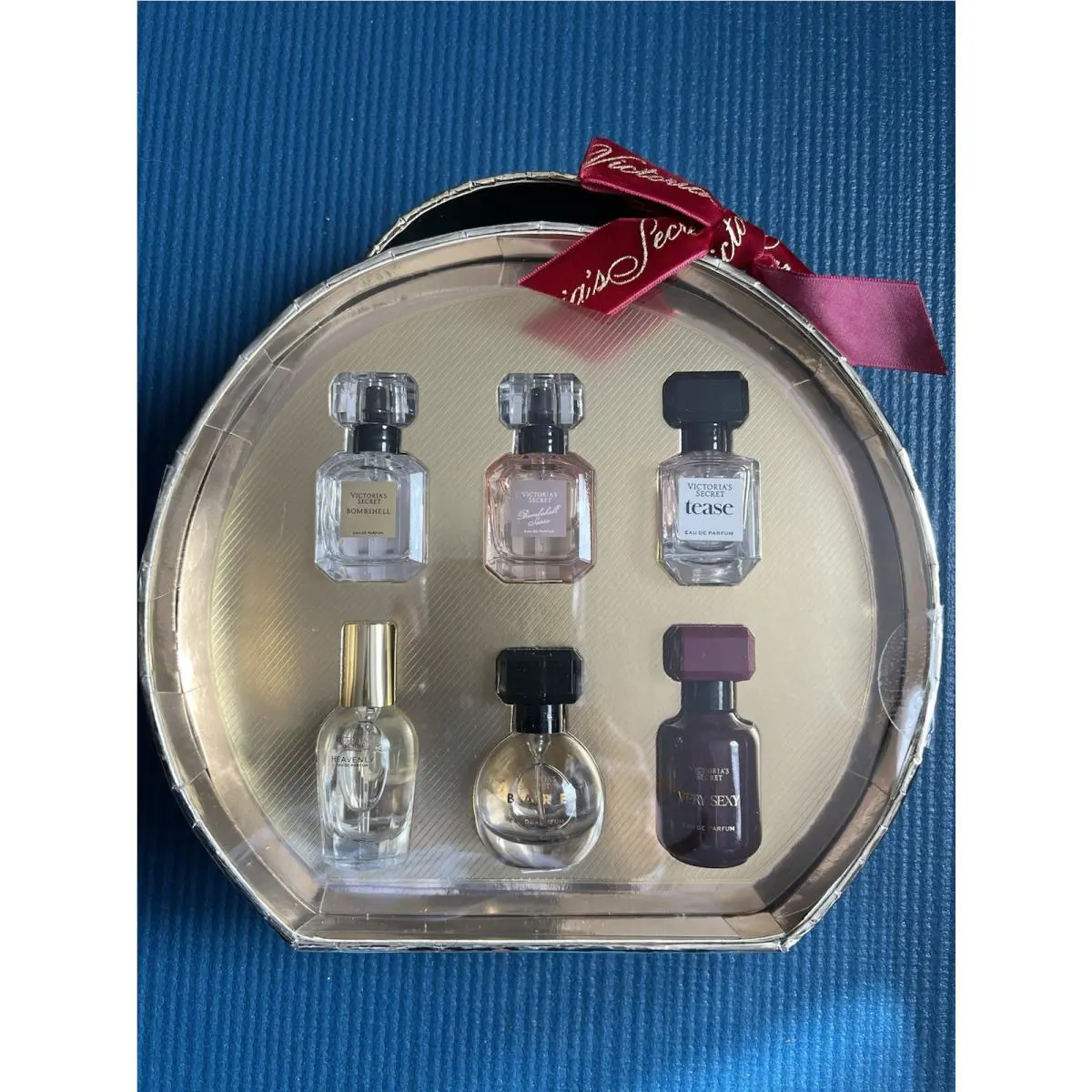 Victoria`s Secret Mini Fragrance 6 Pc Edp Gift Set Bare Tease Bombshell Heavenly