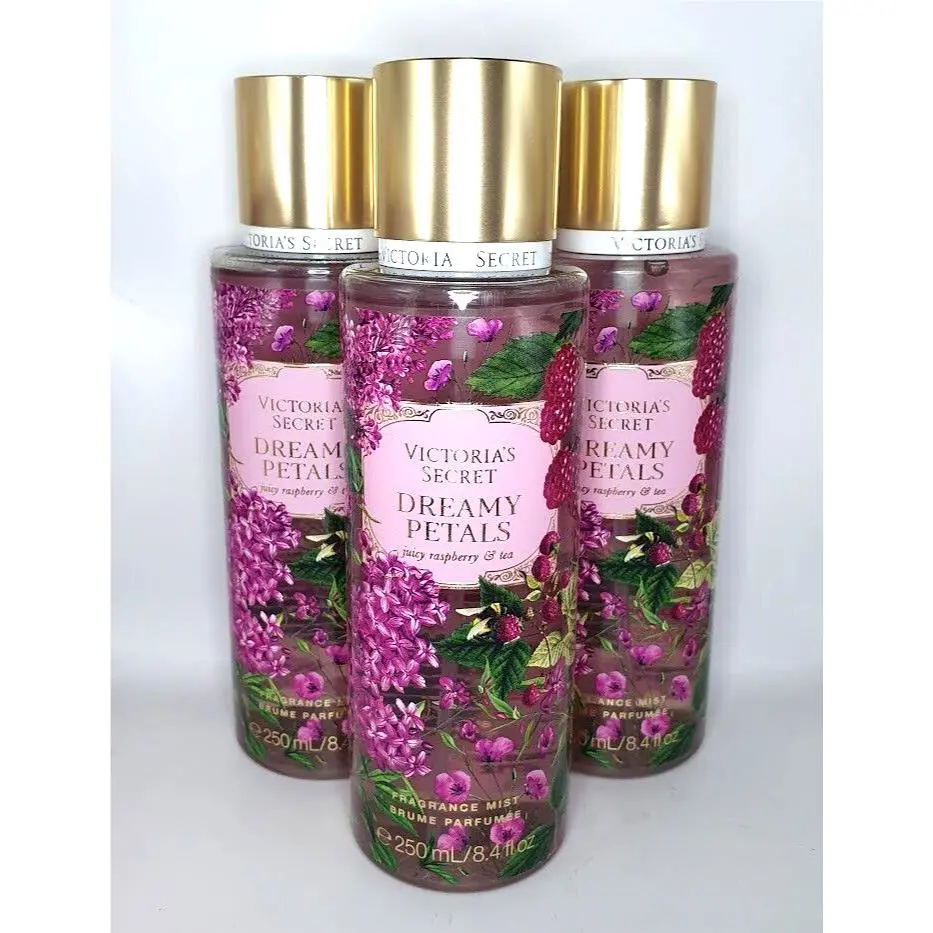Victoria`s Secret Dreamy Petals Body Mist 8.4 FL OZ Set OF 3