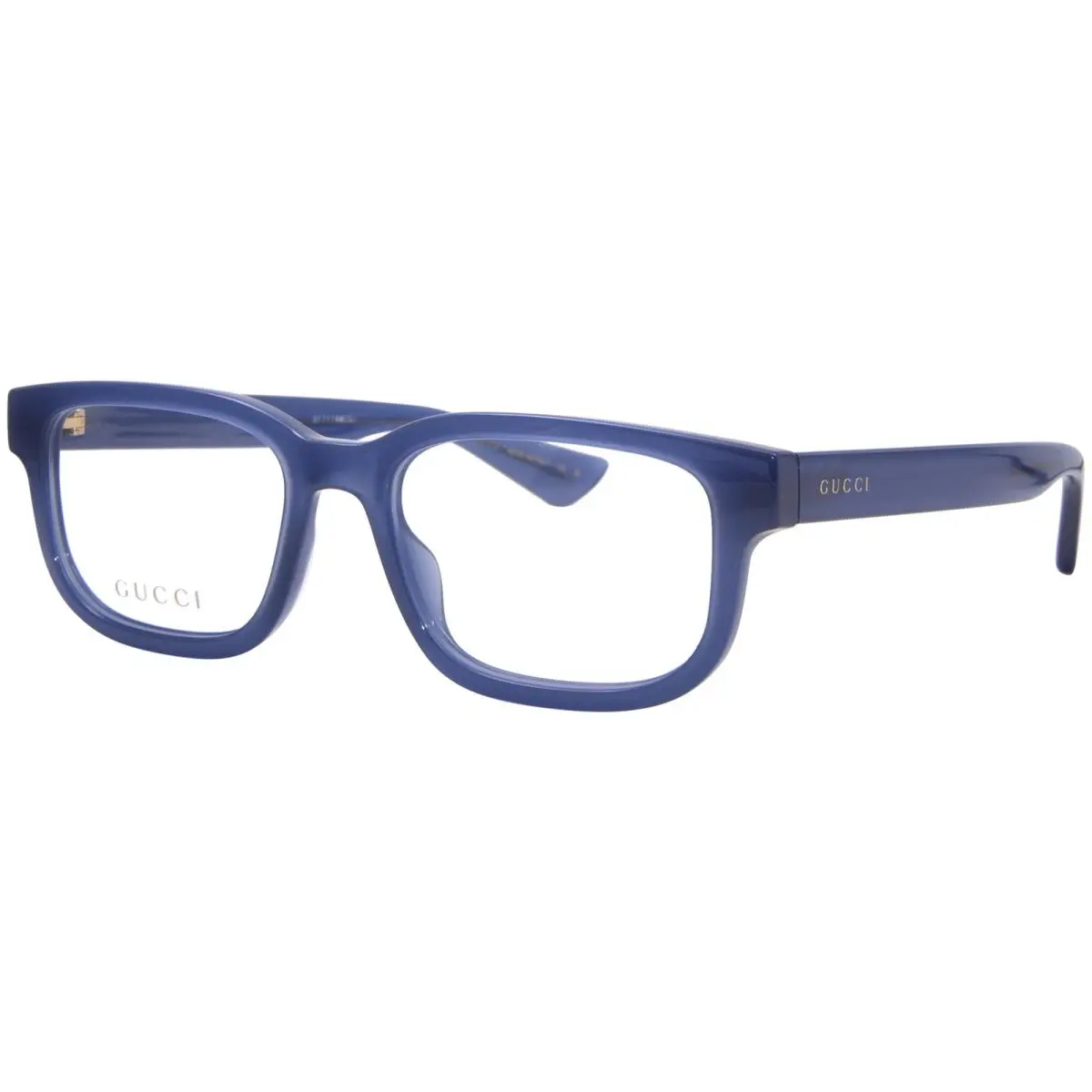 Gucci GG1584O 003 Eyeglasses Frame Men`s Blue Full Rim Round Shape 53-mm