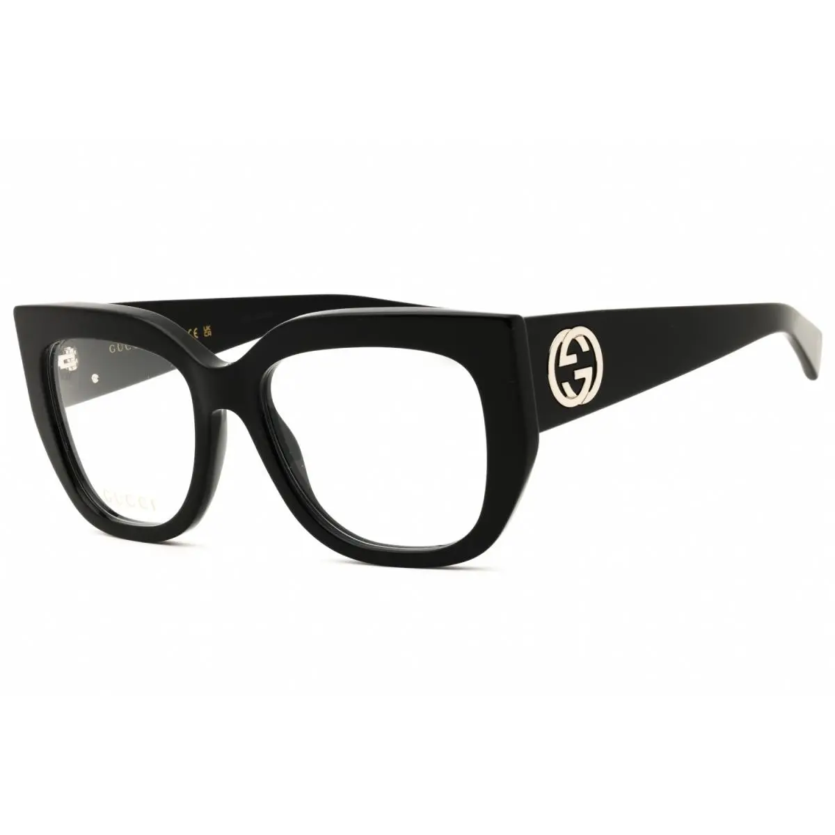 Gucci GG1846O-001 Eyeglasses Black Clear Demo Lens 54mm Women