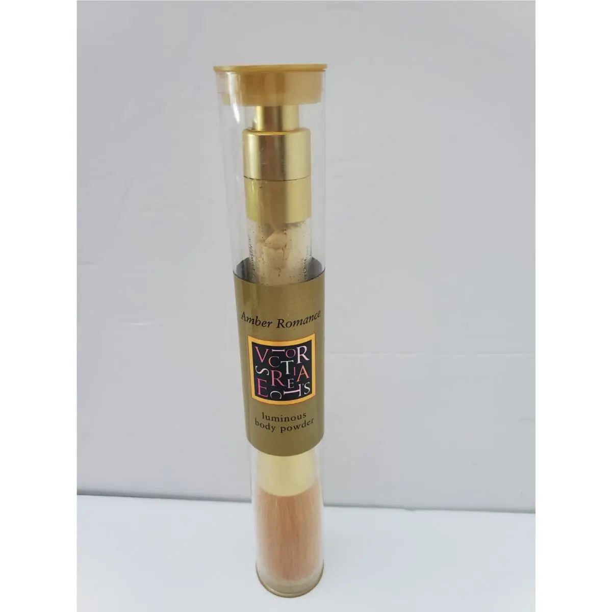 Vintage Victoria`s Secret Amber Romance Luminous Body Powder Brush - 0.16 OZ