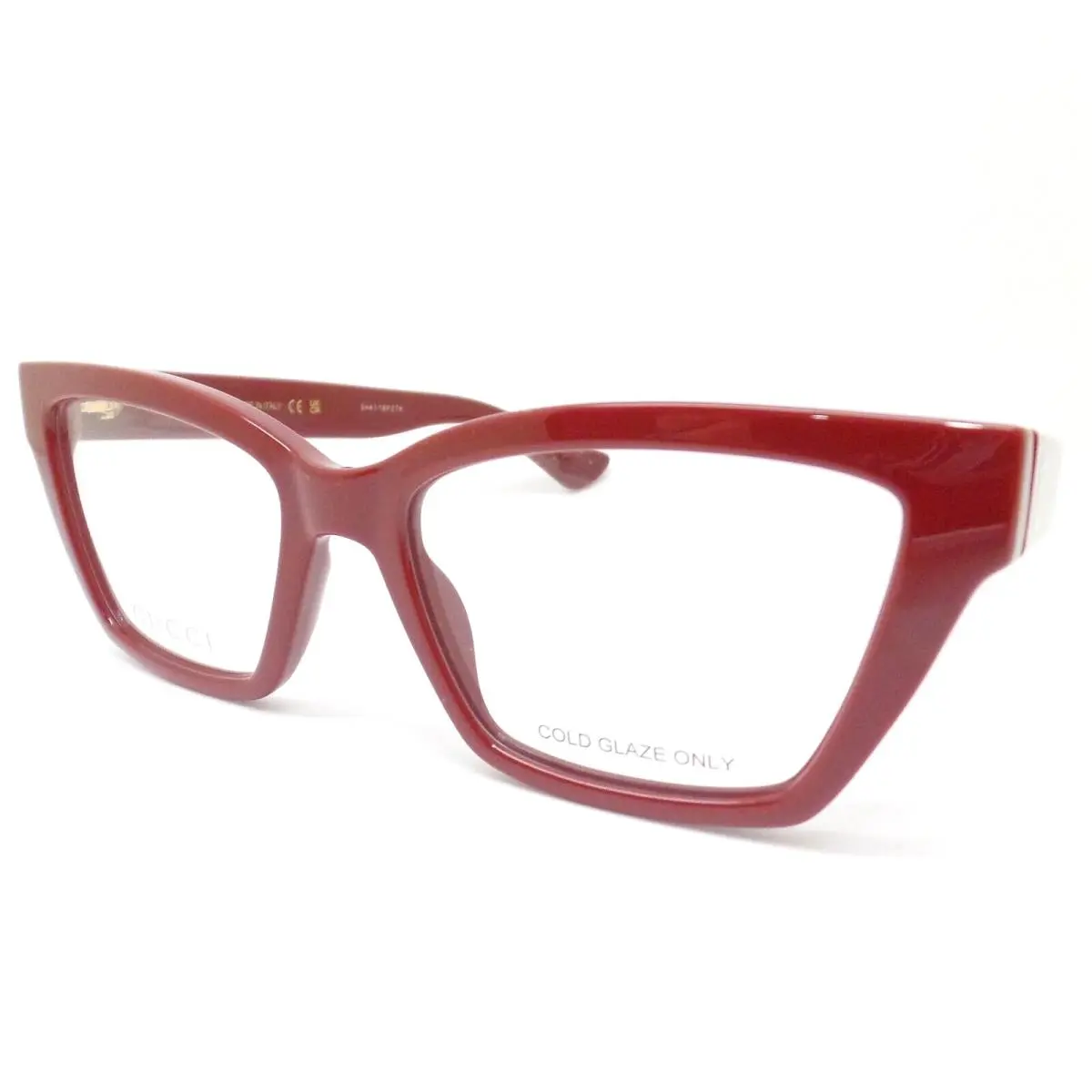 Gucci GG1715O 006 Eyeglasses Frame Women`s Black/pink Full Rim Cat Eye 53mm