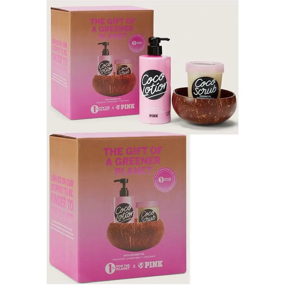 Victoria`s Secret Coco Body Lotion Body Scrub 3PC Gift Set