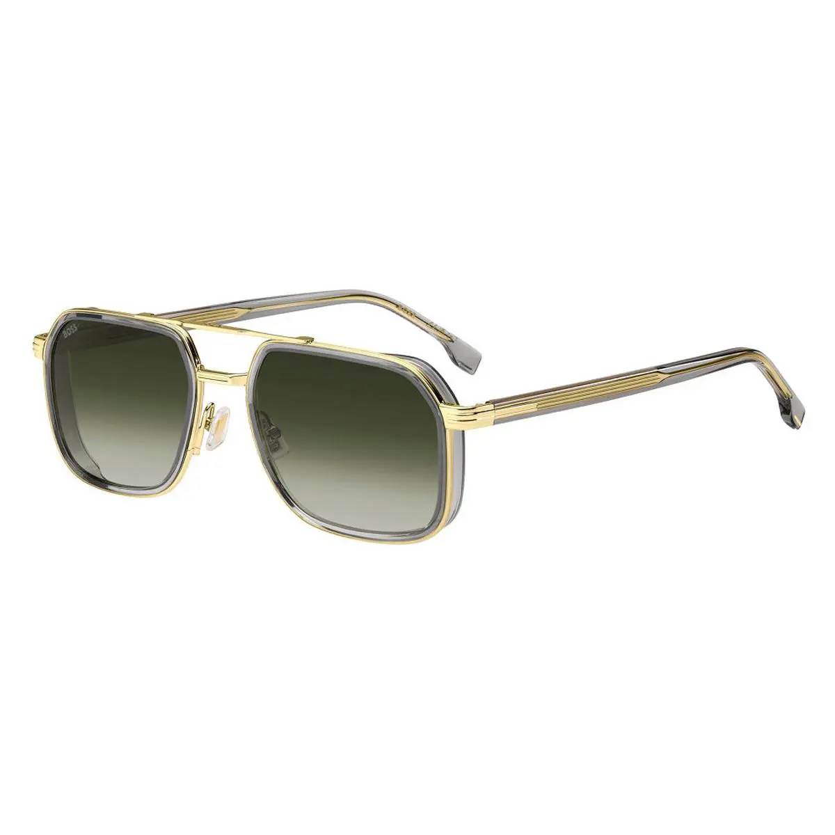 Hugo Boss 1724/S Sunglasses Male Gray Gold 55mm