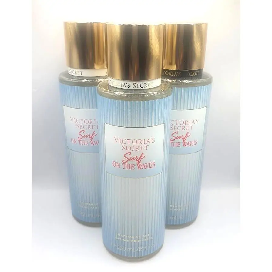 Victoria`s Secret Surf ON The Waves Fragrance Body Mist 8.4 OZ Set OF 3