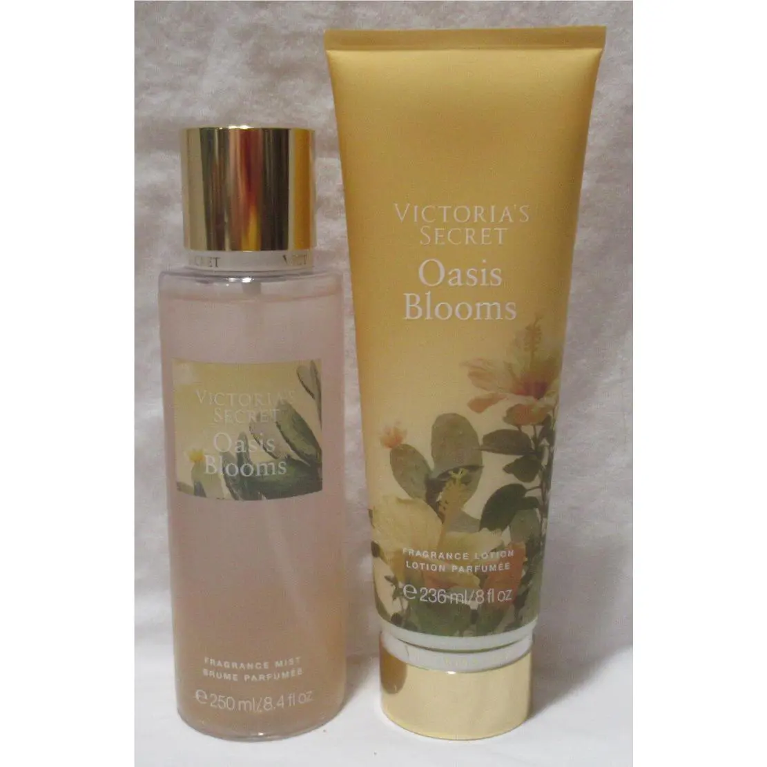 Victoria`s Secret Fragrance Mist Lotion Set Lot 2 Oasis Blooms Citrus Flower
