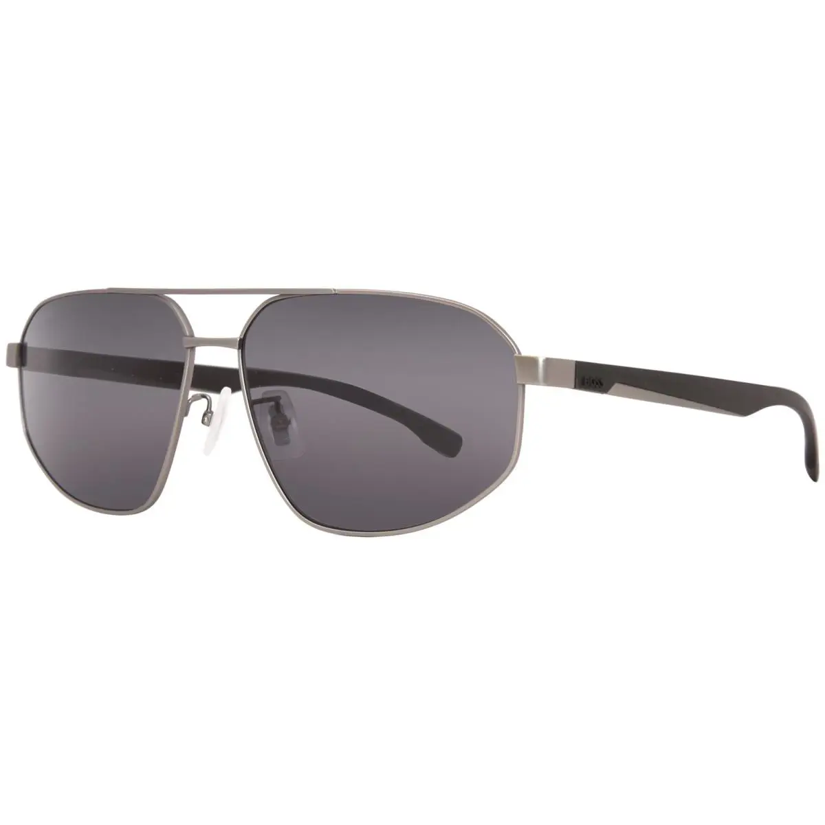 Hugo Boss 1468/F/S 0R80 IR Sunglasses Men`s Matte Dark Ruthenium/grey Lens 63mm - Frame: Gunmetal, Lens: Gray