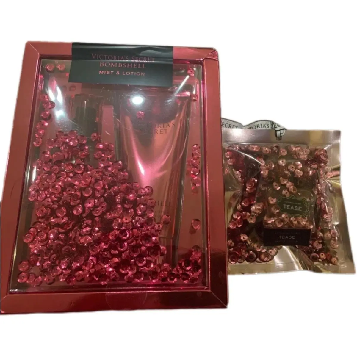 Victoria Secret Gift Set Bombshell Mist Lotion Plus Tease Purfume
