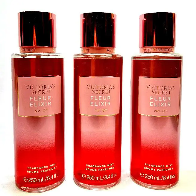 3 Fleur Elixir Victoria`s Secret No.07 Fragrance Mist 8.4 fl oz