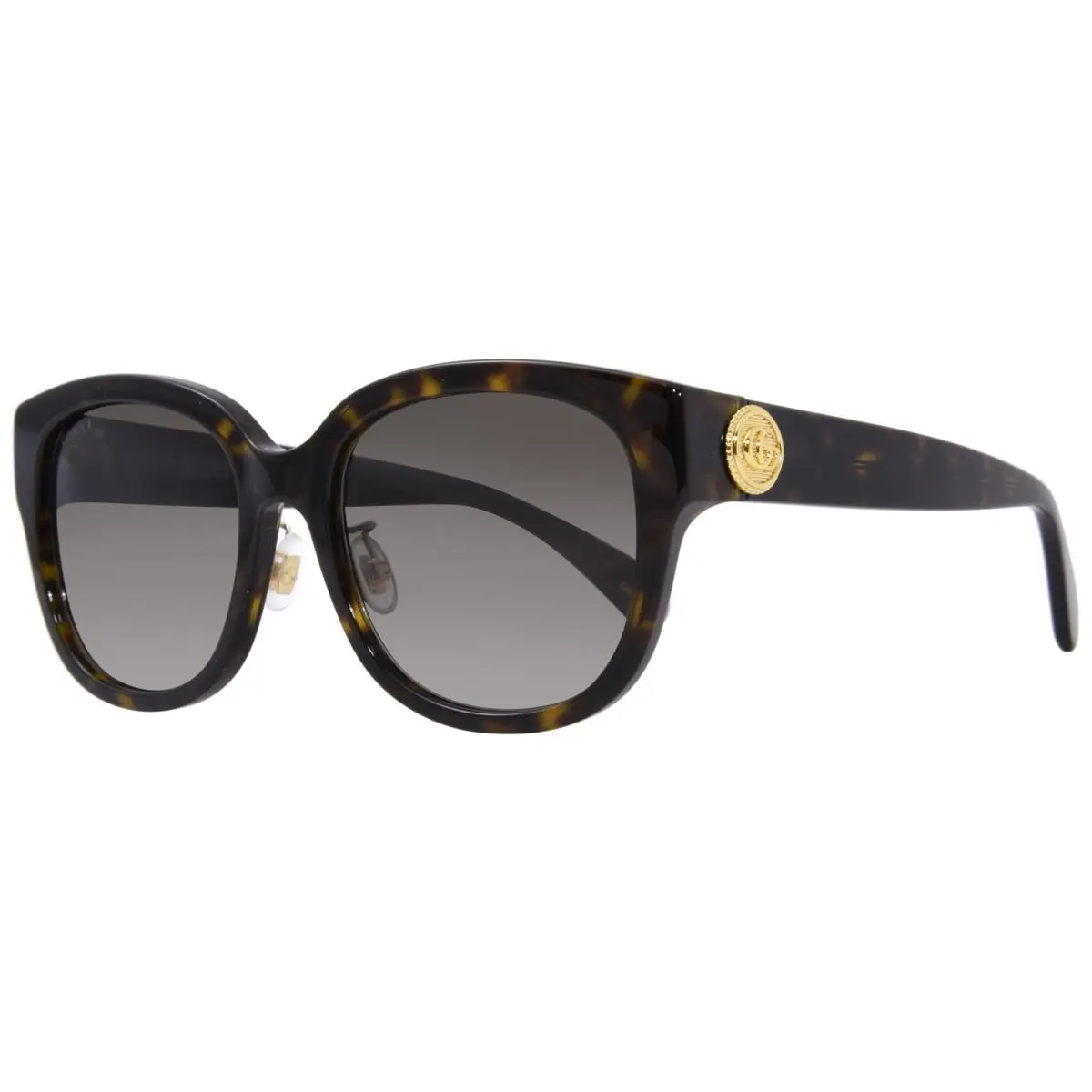 Gucci GG1409SK 002 Sunglasses Women`s Havana Brown/brown Lens Round Shape 55mm