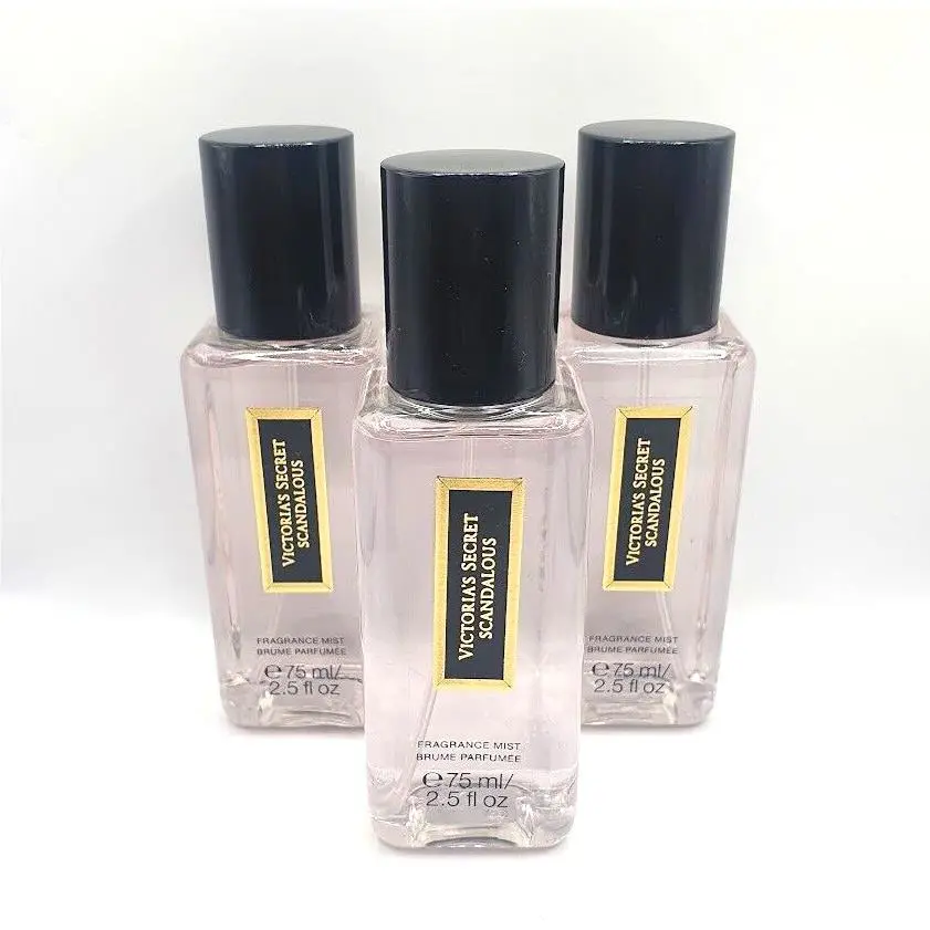 Victoria`s Secret Scandalous Body Mist 2.5 FL OZ Travel Size Set OF 3
