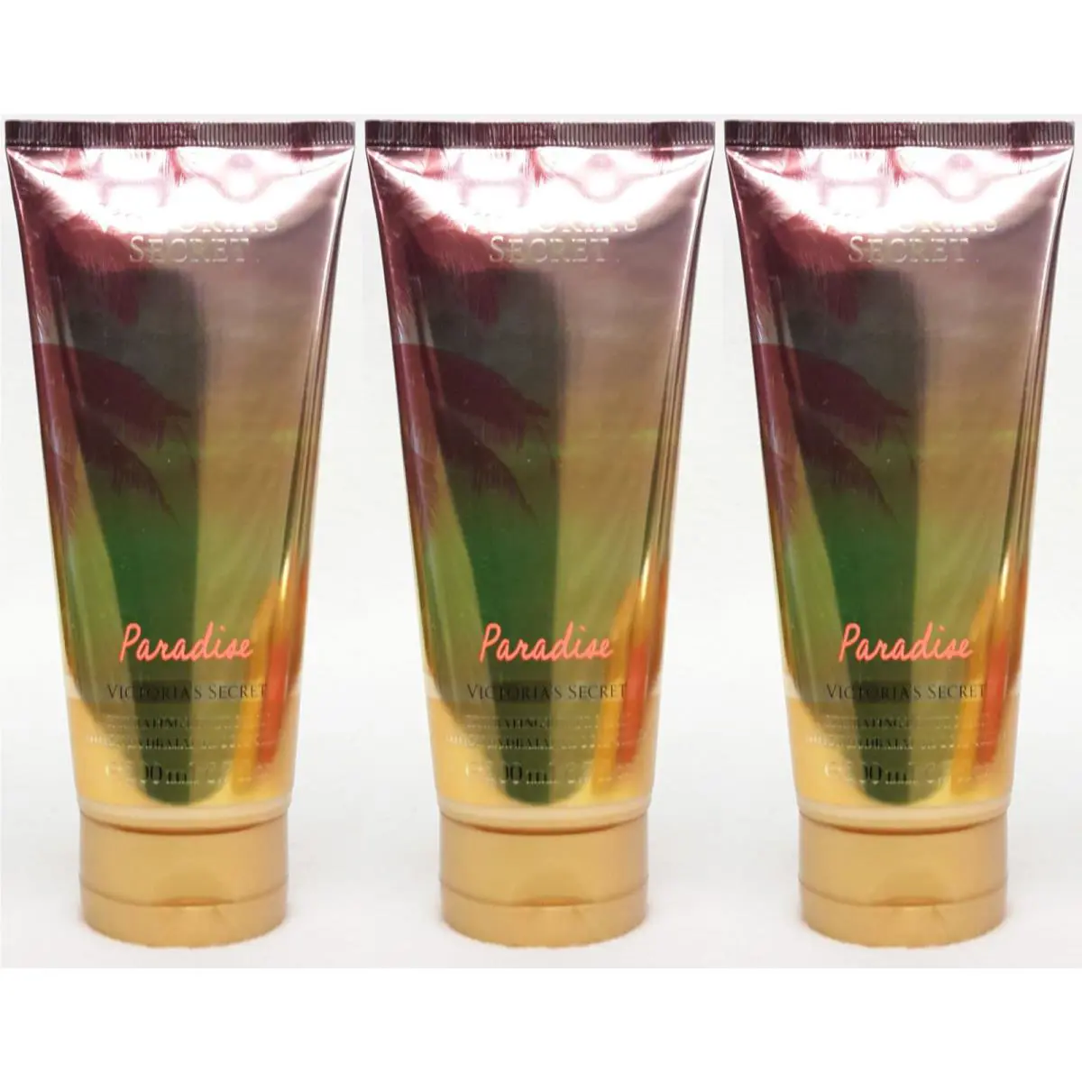 3 Victoria`s Secret Wild Scarlet Hydrating Body Lotion Discountinued 8.4 oz
