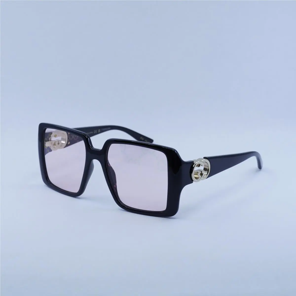 Gucci GG1692S 006 Black/dusky Pink with GG Pattern Mirror Photochromic