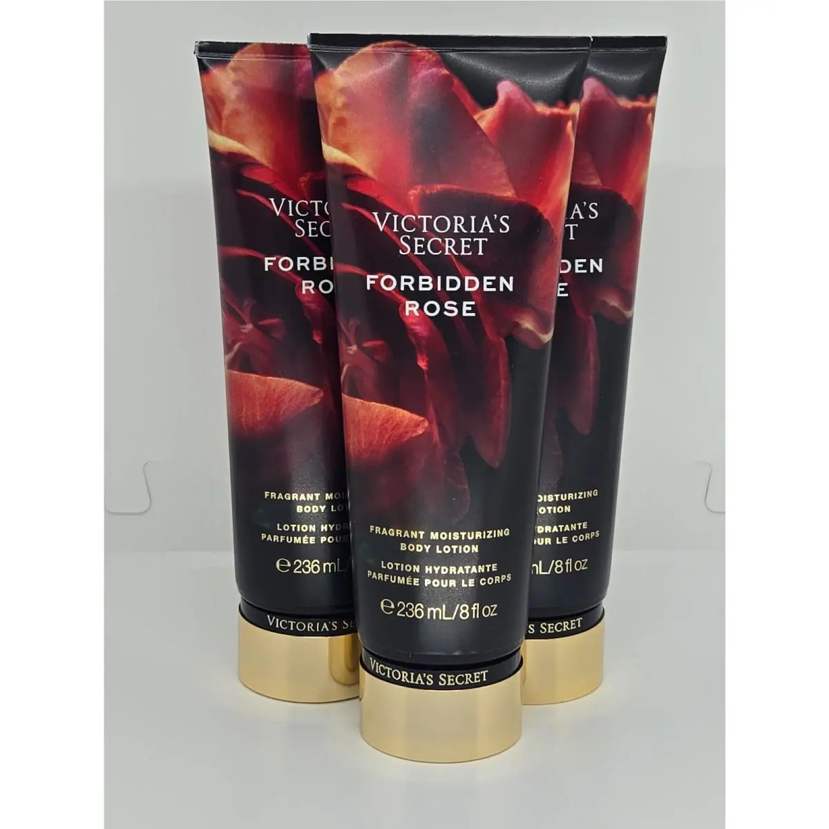 Victoria`s Secret Forbidden Rose Body Lotion x3