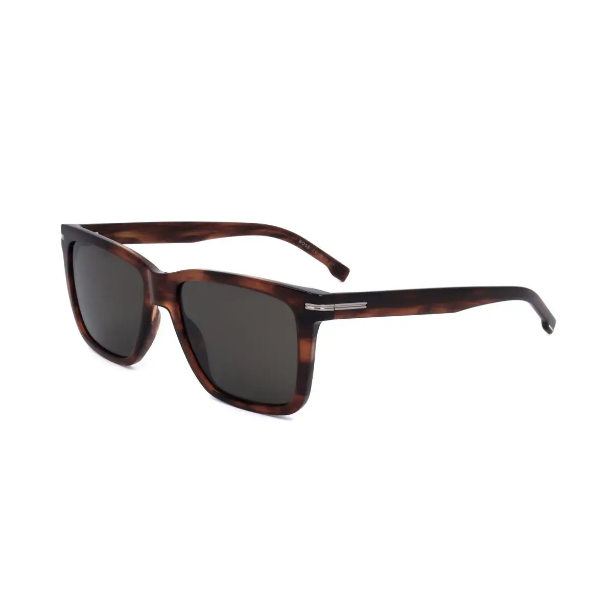 Hugo Boss Men`s 55mm Brown Horn Sunglasses BOSS1598-S-EX4-IR