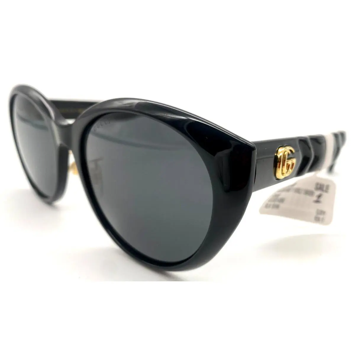 Gucci GG0814SK-001 Women`s Alt Fit Black Rounded Sunglasses - 56-20 150