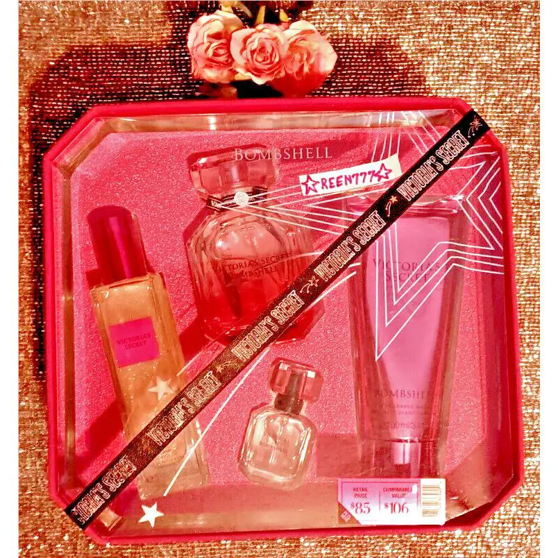 4 Pc Gift Set Bombshell Luxe Victoria`s Secret Eau de Parfum 2 Perfume+oil+wash by Victoria's Secret