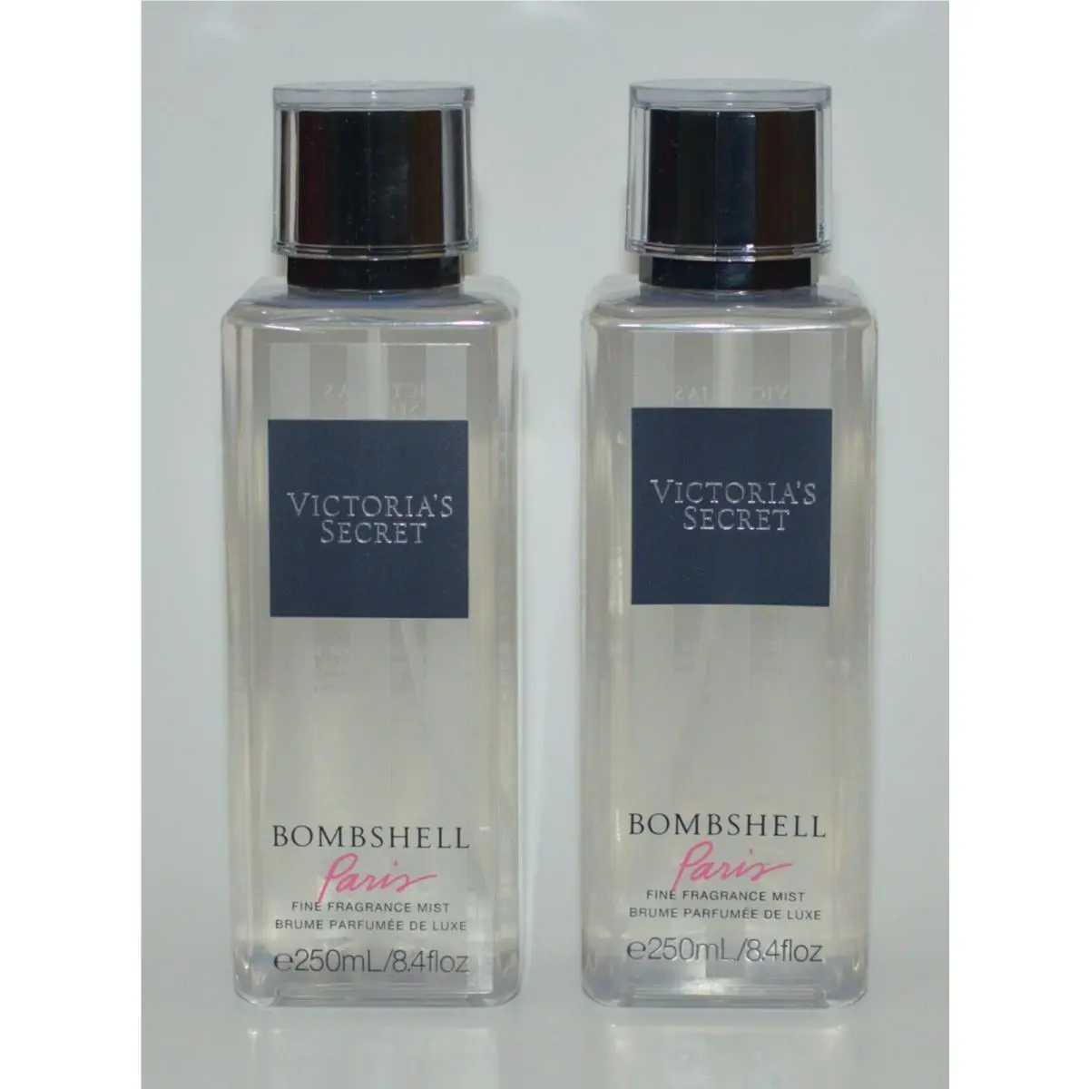 2 Victoria`s Secret Bombshell Paris Fragrance Mist Body Spray 8.4OZ Large by Victoria's Secret