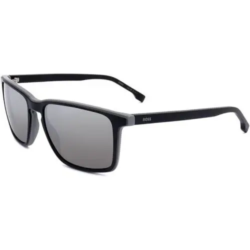 Hugo Boss Men`s 57mm 1556/0/S Sunglasses - Matte Black / Grey