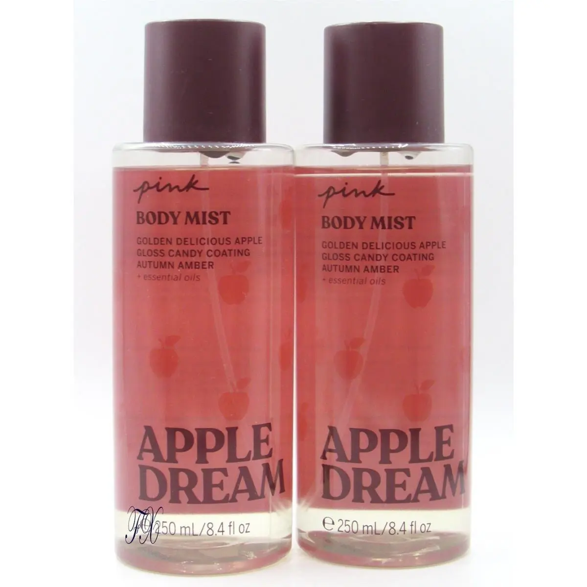 Victoria`s Secret Pink Apple Dream Body Mist 8.4 FL OZ Lot OF 2 Pcs