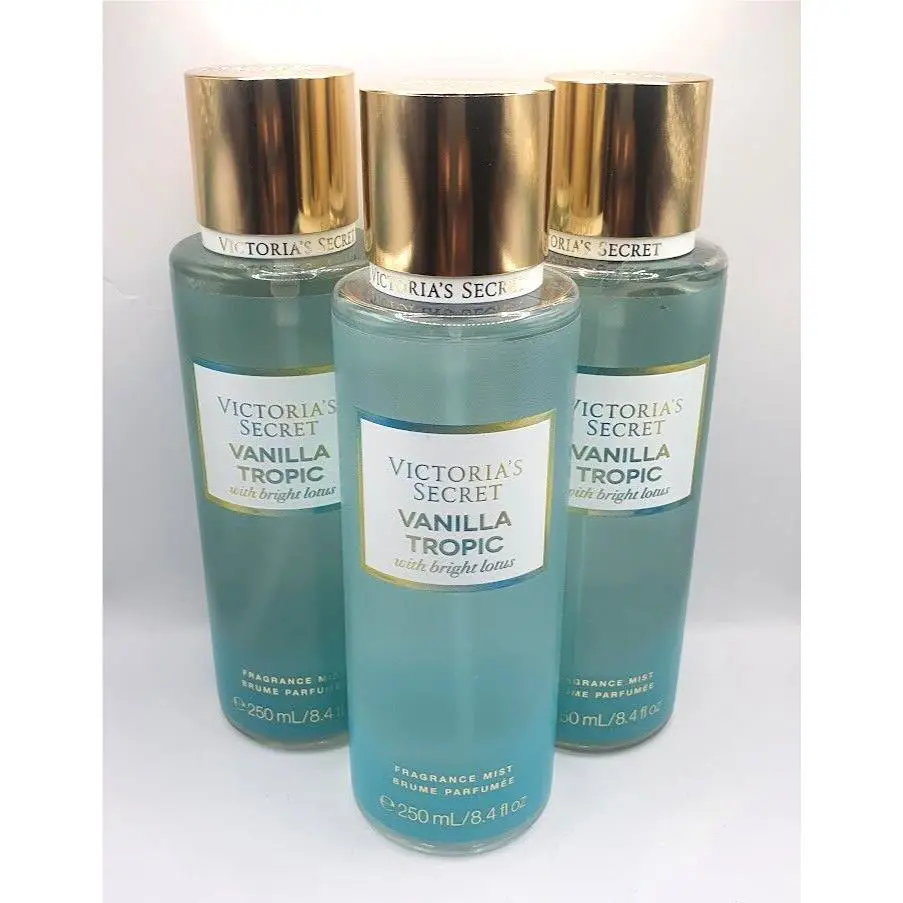Victoria`s Secret Vanilla Tropic Body Mist 8.4 FL OZ Set OF 3