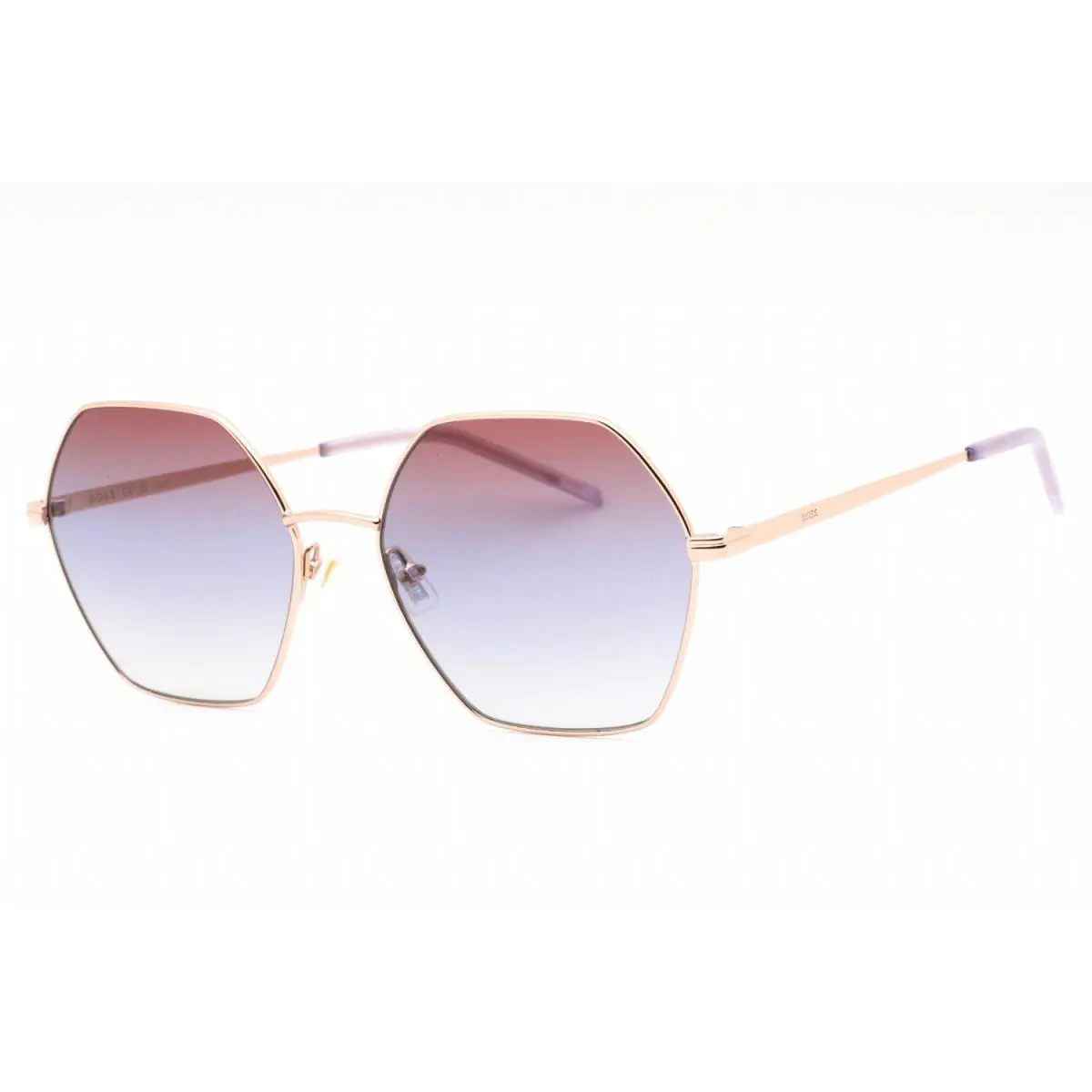 Hugo Boss 1589/S Ddb YU Sunglasses Gold Copper Frame Burgundy Lenses 57mm