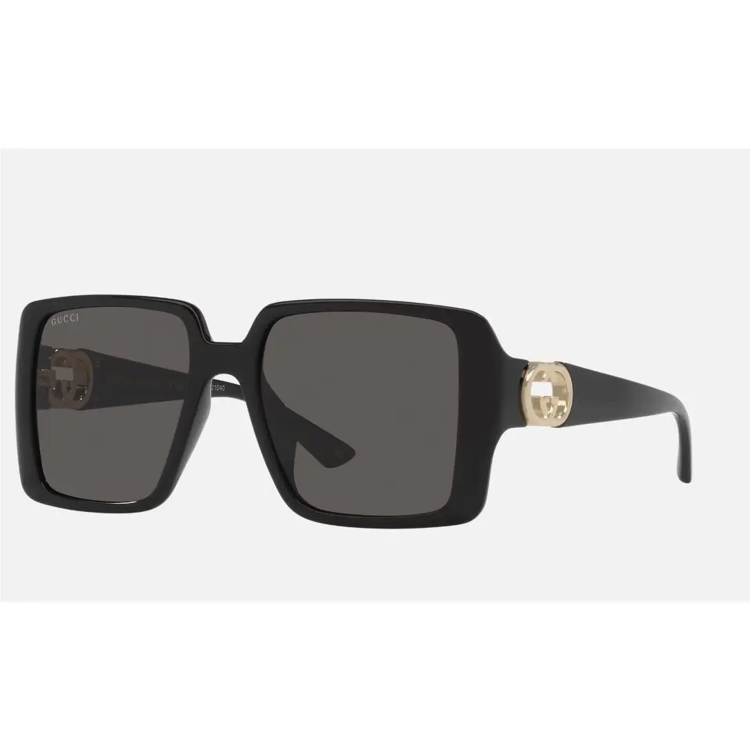 Gucci GG1692SA 001 Black Frame Dark Grey Lenses Sunglasses 54-18-140
